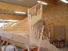 escaliers en pin pour des maisons ossature bois